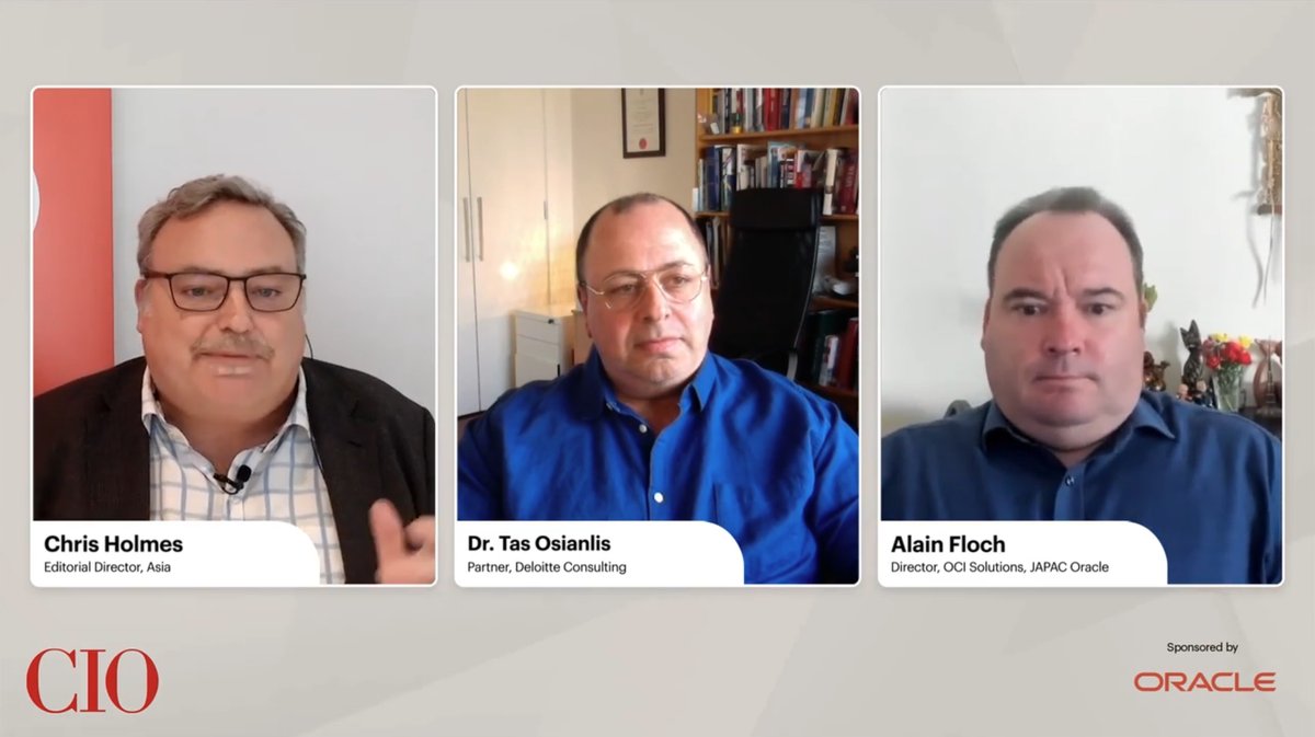 Alain Floch on the CIO Asia panel 'Before we talk about AI', with Chris Holmes and Dr. Tas Osianlis